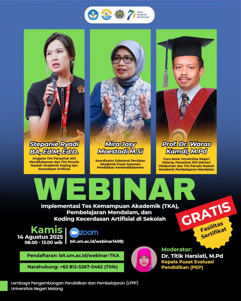 Webinar Implementasi Tes Kemampuan Akademik (TKA)
