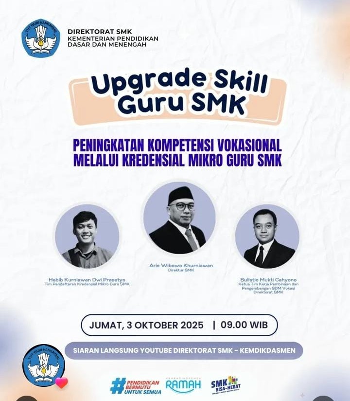 Peningkatan Komptensi Vokasional Melalui Kredensial Mikro Guru SMK