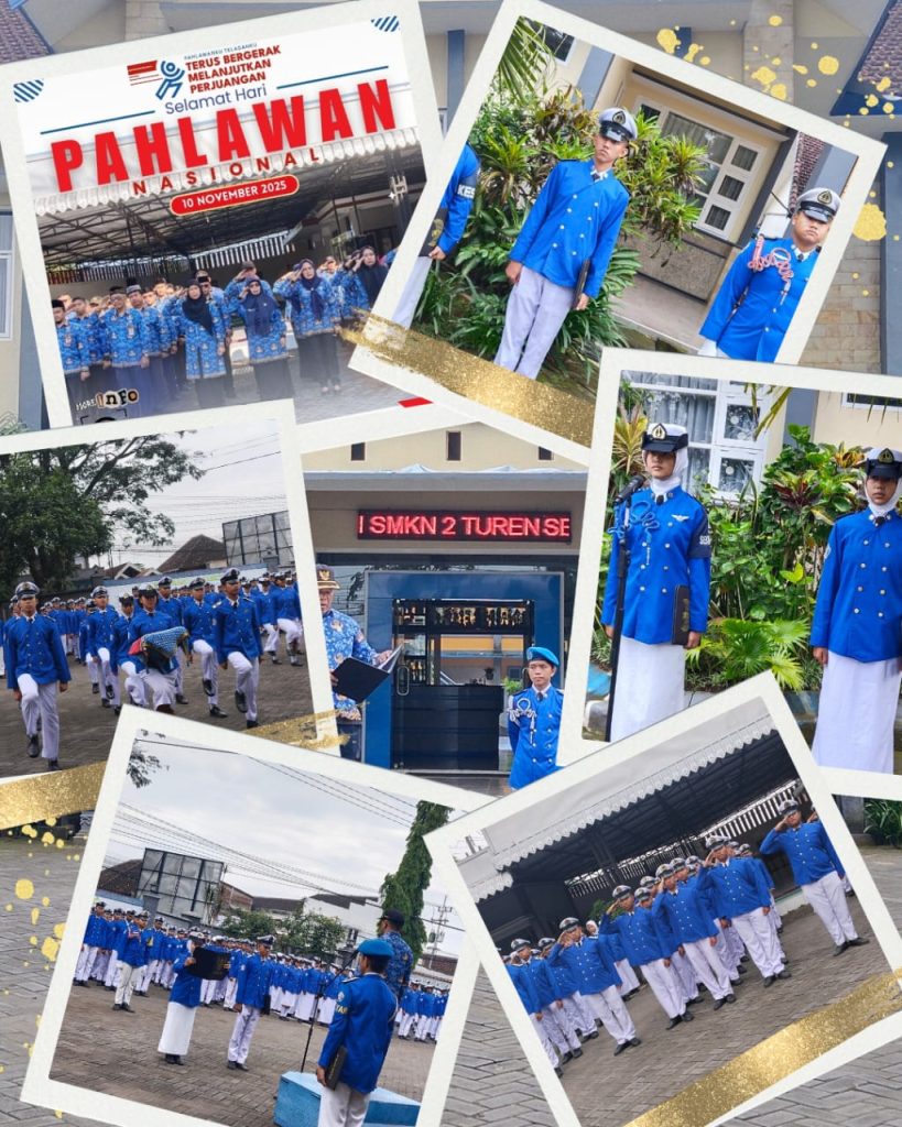 Semangat Juang 10 November Berkobar di SMKN 2 Turen: Pahlawanku Teladanku, Terus Bergerak Melanjutkan Perjuangan