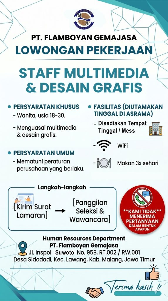 Lowongan Staf Multimedia dan Desain Grafis