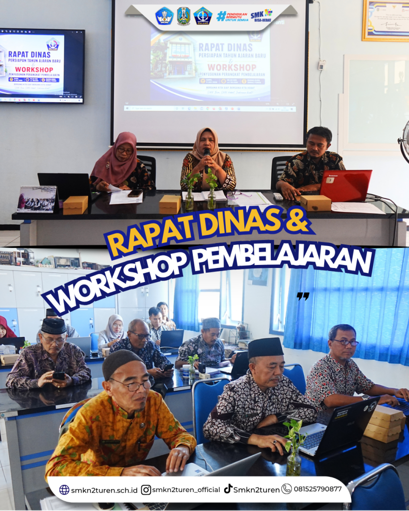 Sambut Tahun Ajaran Baru, SMKN 2 Turen Gelar Rapat Dinas dan Workshop Pembelajaran 2026/2027