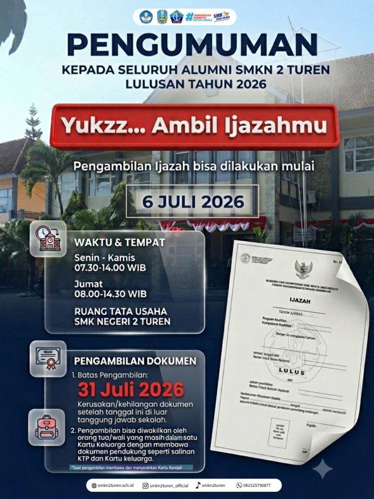 Info Pengambilan Ijasah Alumni Lulusan tahun 2026