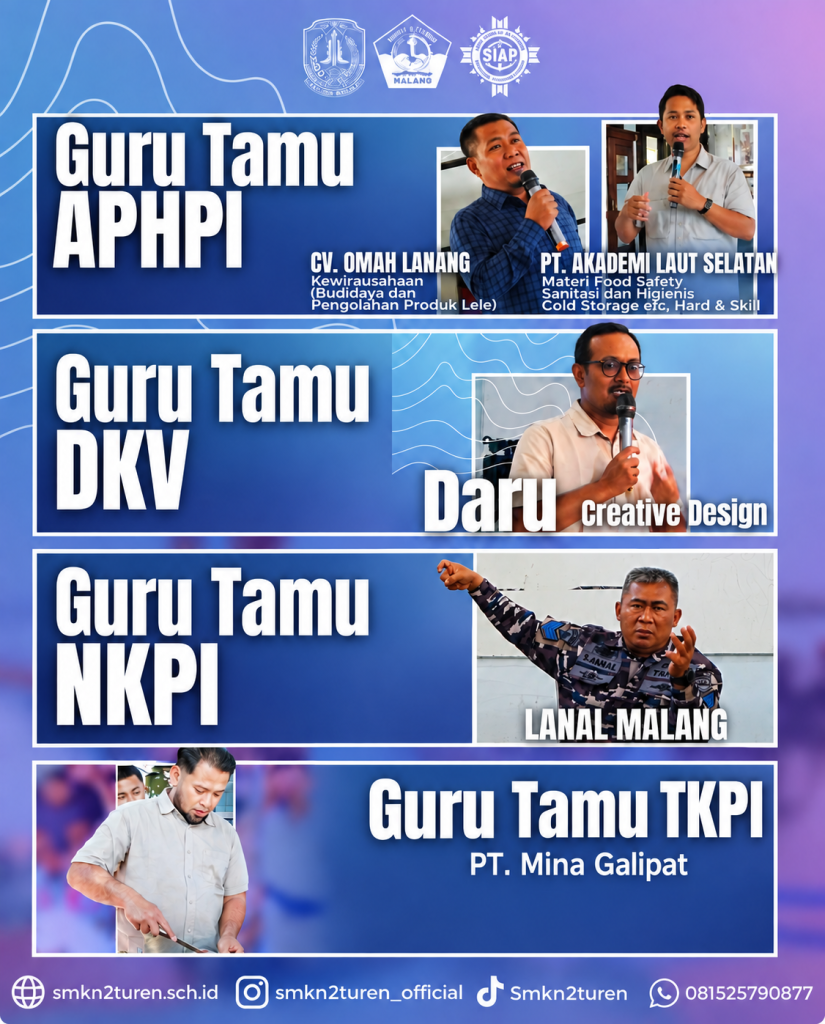 Sinergi Dunia Industri dan Pendidikan: Pekan ke-3 September 2026, SMKN 2 Turen Gelar Program Guru Tamu untuk Jurusan NKPI, TKPI, APHPI, dan DKV