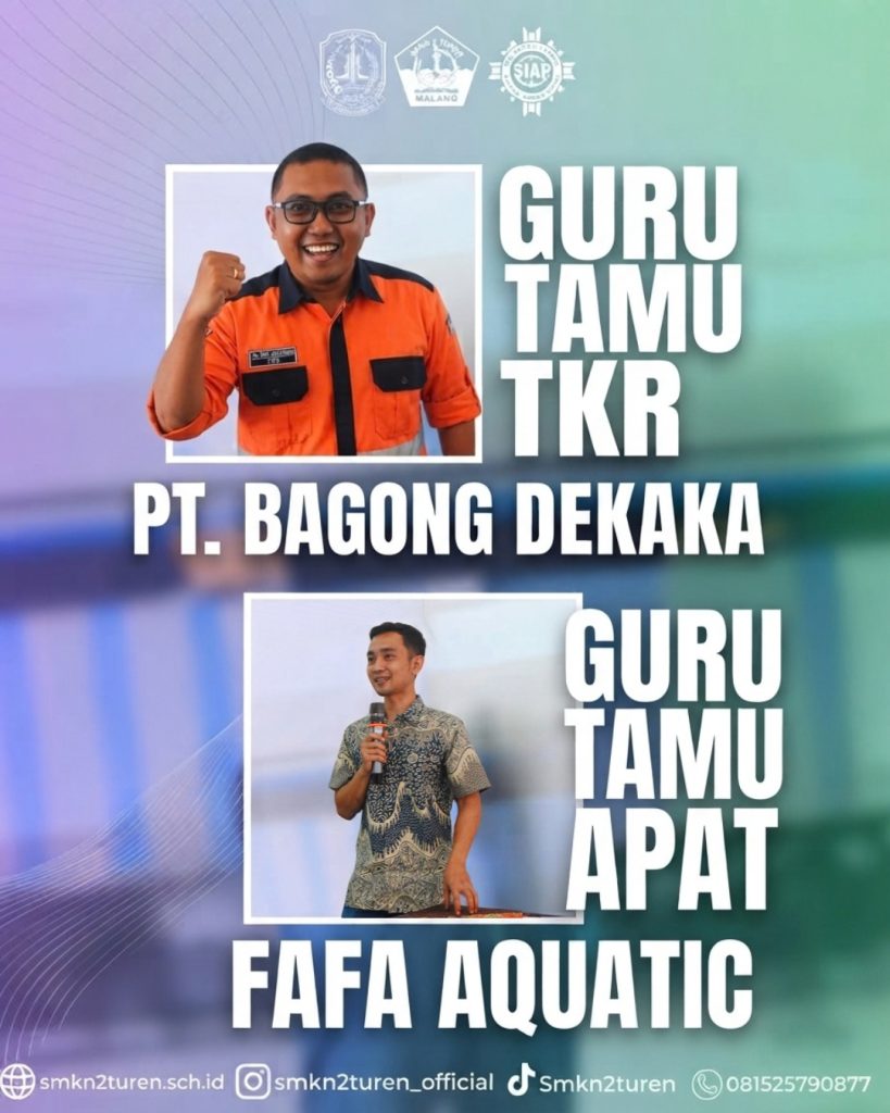 Perkuat Kompetensi Vokasi, Pada pekan ini SMKN 2 Turen Hadirkan Praktisi Industri untuk Jurusan TKR dan APAT
