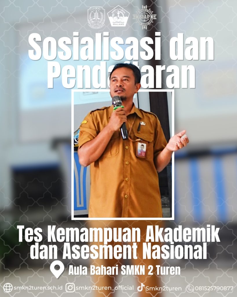 Sinergi Sekolah dan Orang Tua, SMKN 2 Turen Gelar Sosialisasi serta Pendaftaran TKA dan AN 2026
