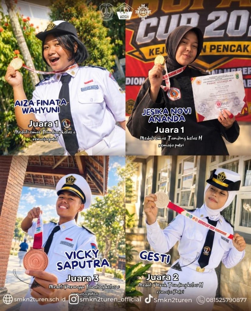 Borong Medali di Piala Bupati Malang 2026, Atlet Pencak Silat SMKN 2 Turen Harumkan Almamater