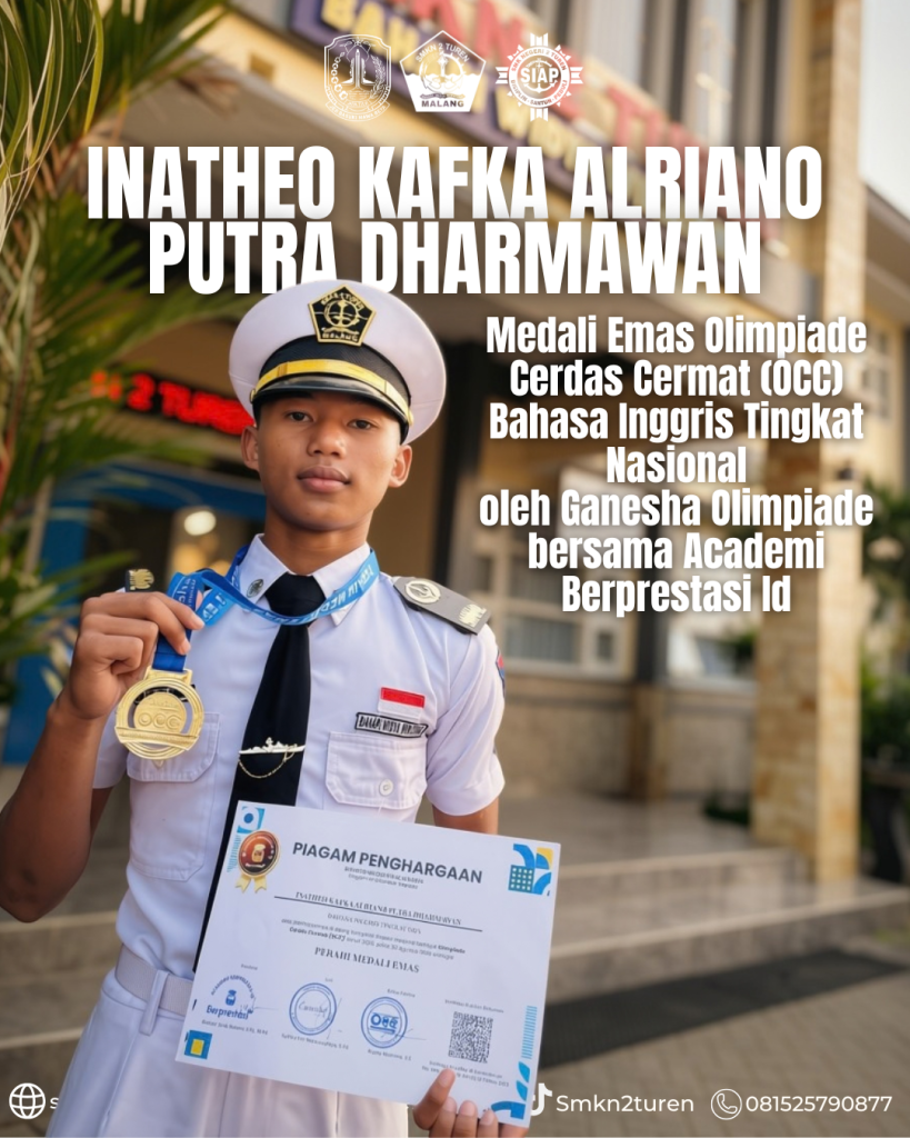 Gemilang di Kancah Nasional, Murid SMKN 2 Turen Raih Medali Emas Olimpiade Cerdas Cermat Bahasa Inggris