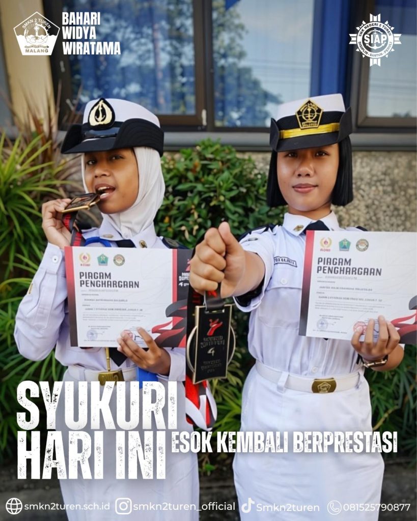 Prestasi Membanggakan! Dua Siswi SMKN 2 Turen Raih Gelar Kejuaraan Taekwondo Jawa Timur 2026