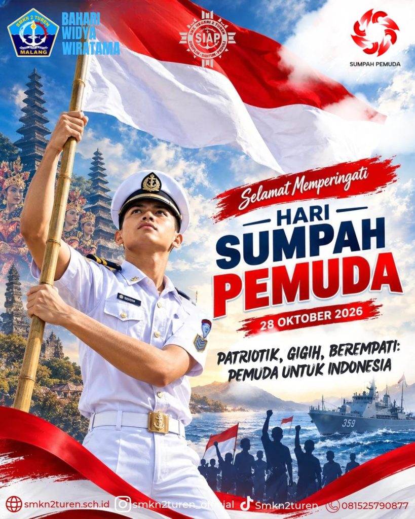 Peringati Hari Sumpah Pemuda 2026, SMKN 2 Turen Teguhkan Semangat “Patriotik, Gigih, Berempati: Pemuda untuk Indonesia”
